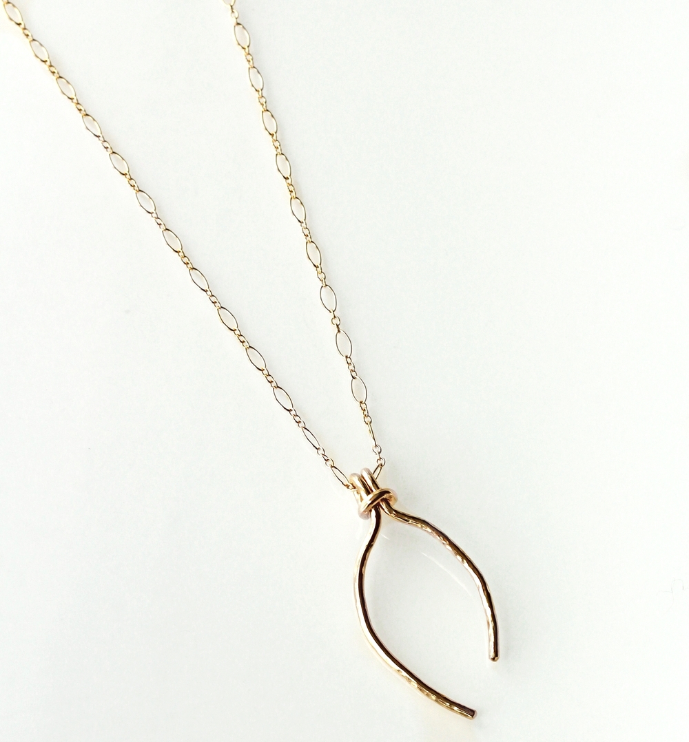 Large+Gold+wishbone+necklace Katye Landry Designs