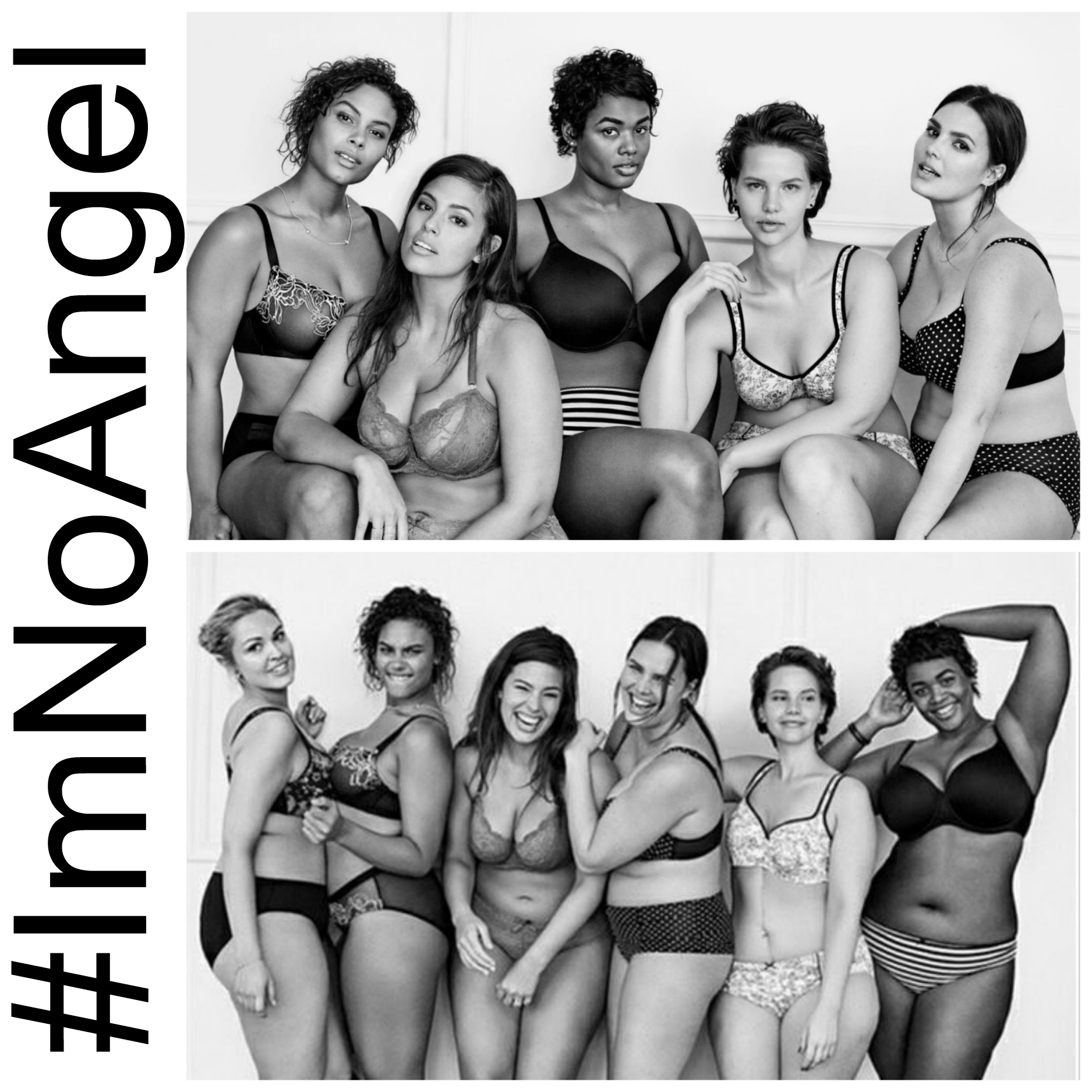 #ImNoAngel Campaign PLus Size Models Fashion Blog