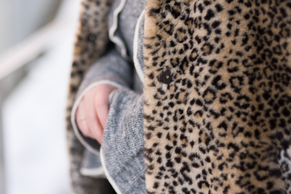 Canadian Winter Fashion Leopard Fur Coat Black Geox Booties Bonlook sunglasses Ottawa Fashion Blog Chantsy Blogger