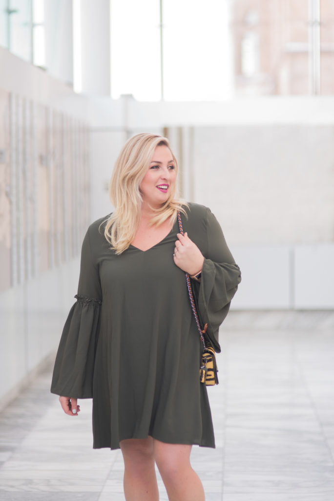 ELVI plus size bell sleeve dress Ottawa Fashion Blogger Chantsy