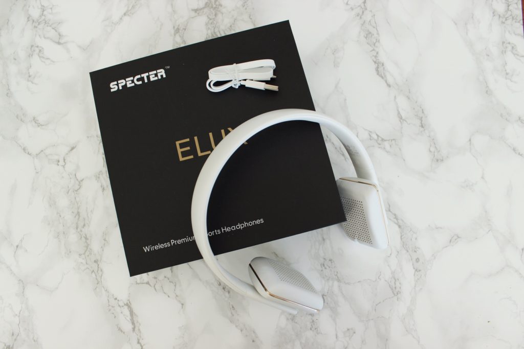 Specter ELUX wireless white rose gold headphones Fashion blogger Ottawa blog