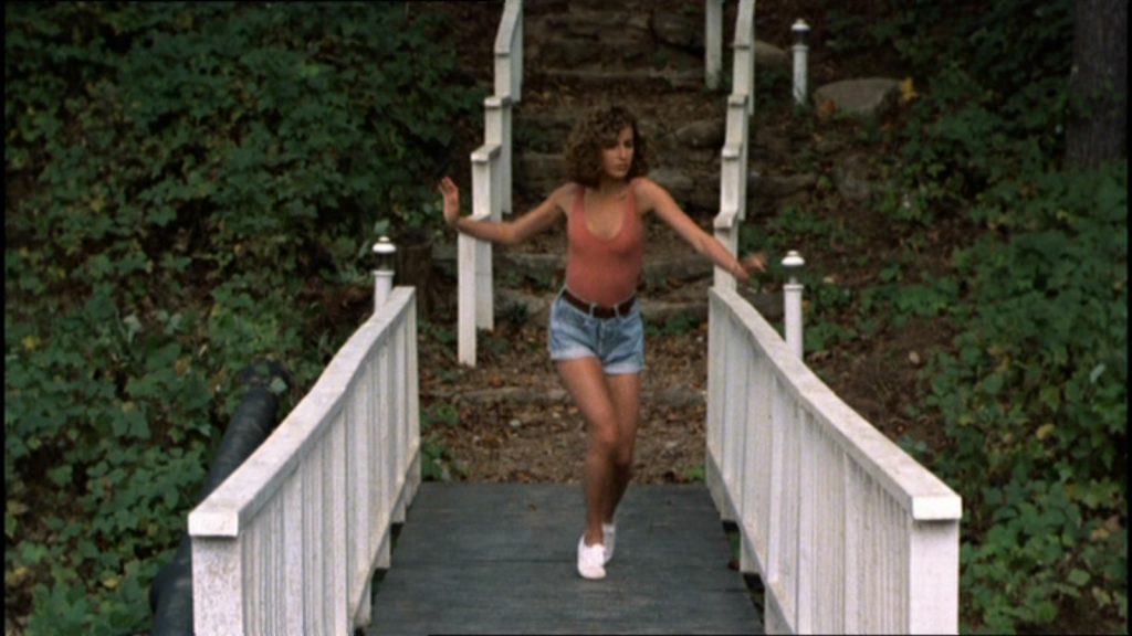 Baby's short demin shorts and nude bodysuit in Dirty Dancing