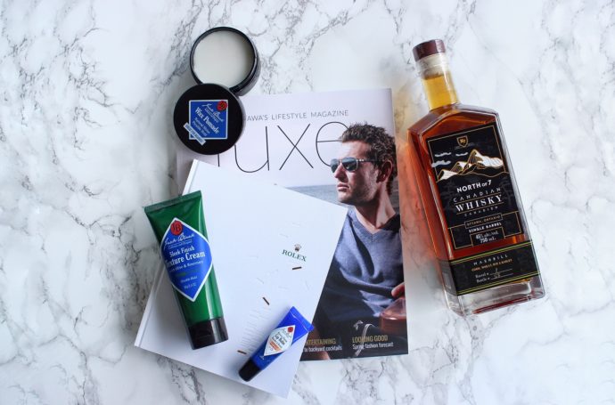 Father's Day gift ideas Ottawa Beauty Blog Fashion Blogger Luxe Magazine Rolex Jack Black North of 7 Whisky