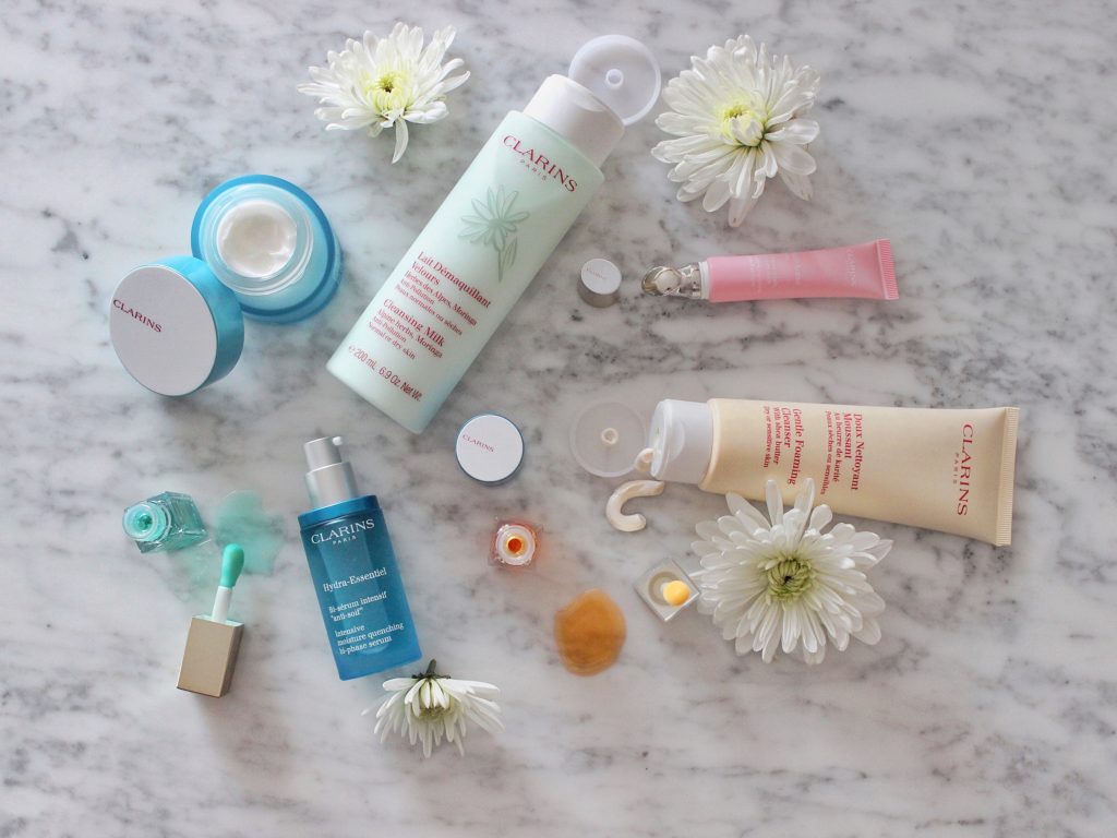 Clarins-skin-care-routine-dry-winter-Ottawa-Canada-beauty-blog-blogger-vlogger-Canadian-face-cream-eye-cleanser